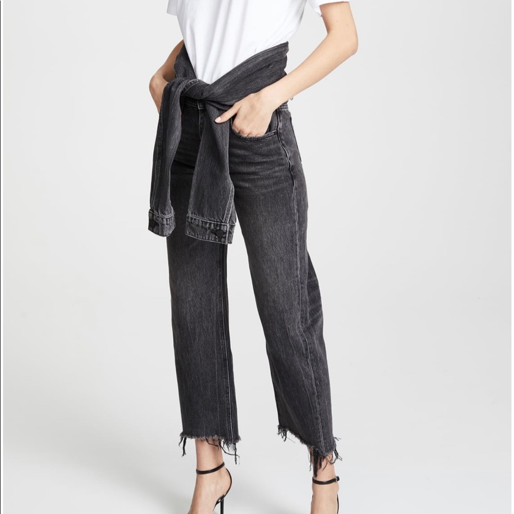 Alexander Wang Stack Tie Crop Jeans